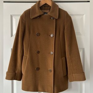 Cinzia Rocca Classic Wool Cashmere Camel Peacoat